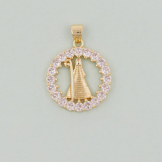 Gold virgin mary Charms,18K Gold Filled virgin mary Pendant,virgin mary Charm Bracelet Necklace for DIY Jewelry Making Supply