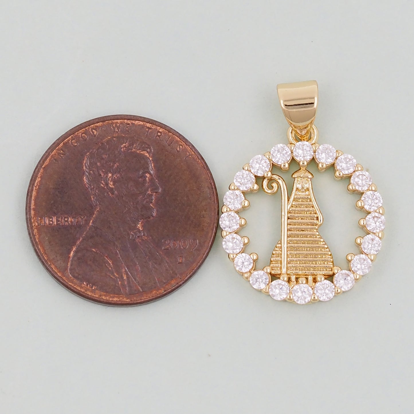 Gold virgin mary Charms,18K Gold Filled virgin mary Pendant,virgin mary Charm Bracelet Necklace for DIY Jewelry Making Supply