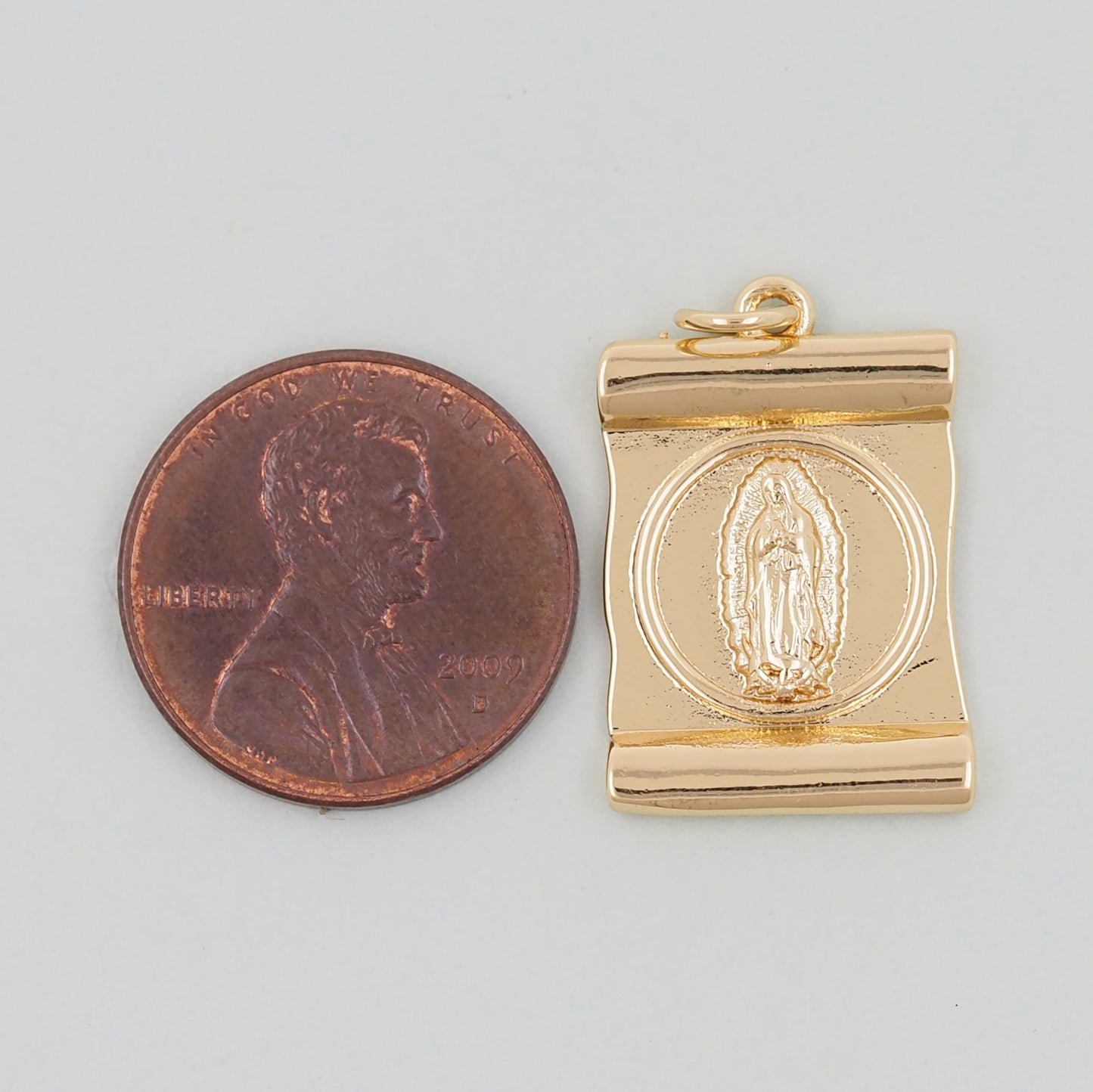 Gold virgin mary Charms,18K Gold Filled virgin mary Pendant,virgin mary Charm Bracelet Necklace for DIY Jewelry Making Supply