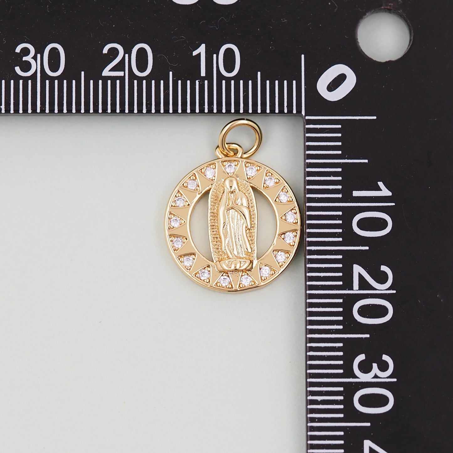 Gold virgin mary Charms,18K Gold Filled virgin mary Pendant,virgin mary Charm Bracelet Necklace for DIY Jewelry Making Supply