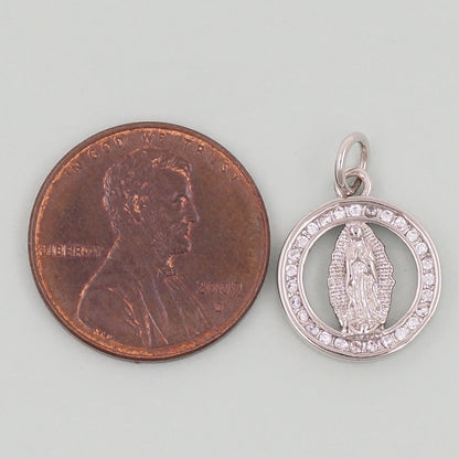 Gold virgin mary Charms,18K Gold Filled virgin mary Pendant,virgin mary Charm Bracelet Necklace for DIY Jewelry Making Supply