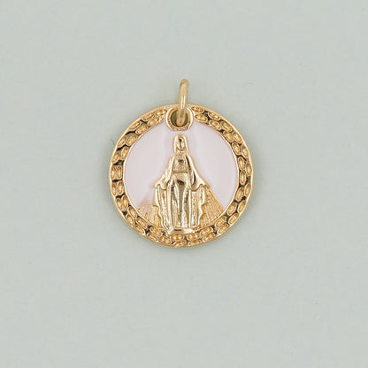 Gold virgin mary Charms,18K Gold Filled virgin mary Pendant,virgin mary Charm Bracelet Necklace for DIY Jewelry Making Supply
