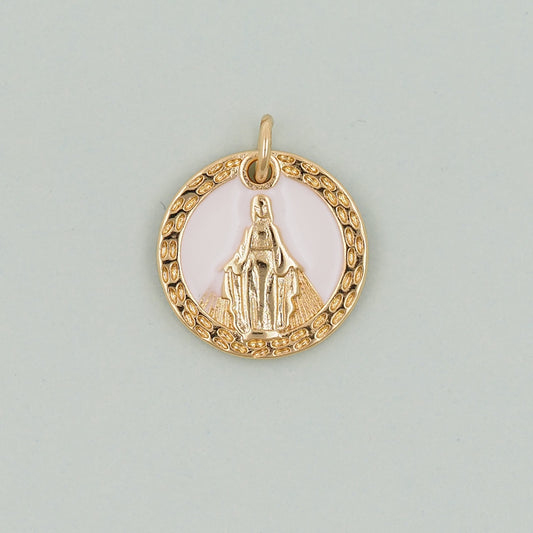 Gold virgin mary Charms,18K Gold Filled virgin mary Pendant,virgin mary Charm Bracelet Necklace for DIY Jewelry Making Supply