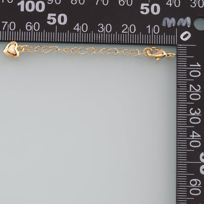 18K Gold Filled Heart Chain Extender for Necklace Bracelet Supply Component Findings Extenders Lobster Claw Clasps with Gold Extender Chain