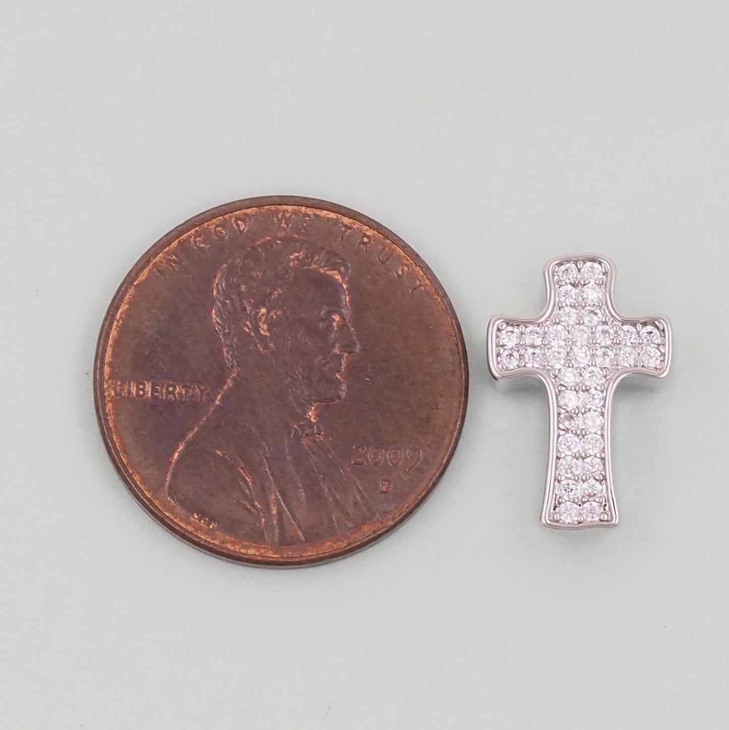 18K Gold Filled Cross Pendant,Cross Charm Bracelet Necklace for DIY Jewelry Making Supply