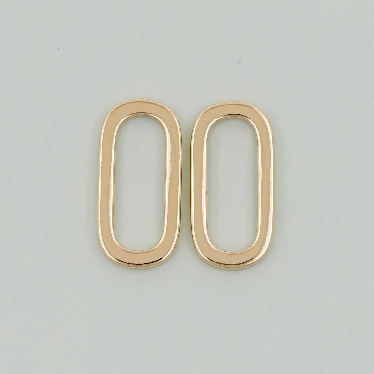 Gold rectangle Charms,18K Gold Filled Oval Pendant,rectangle Charm Bracelet Necklace for DIY Jewelry Making Supply