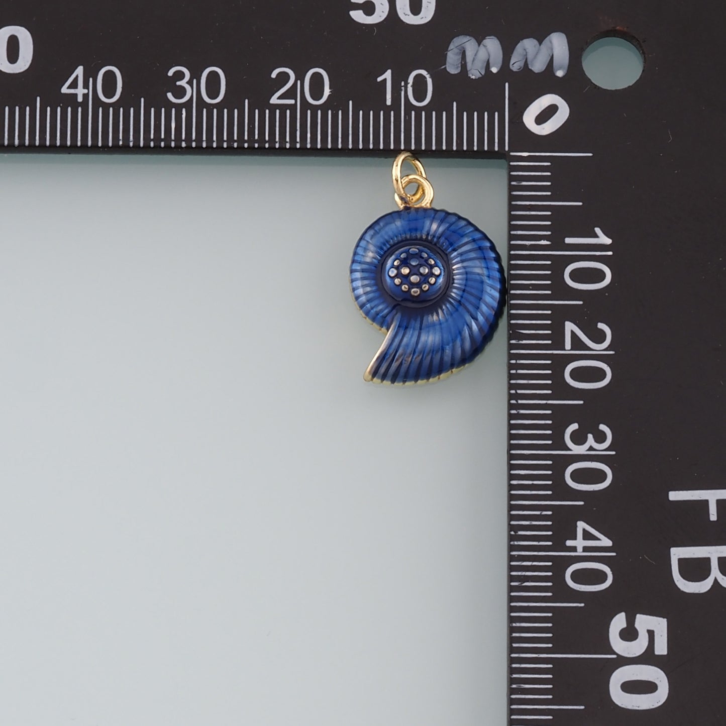 Gold Conch Charms,18K Gold Filled Conch Pendant,Enamel Conch Shell Charm Bracelet Necklace for DIY Jewelry Making Supply