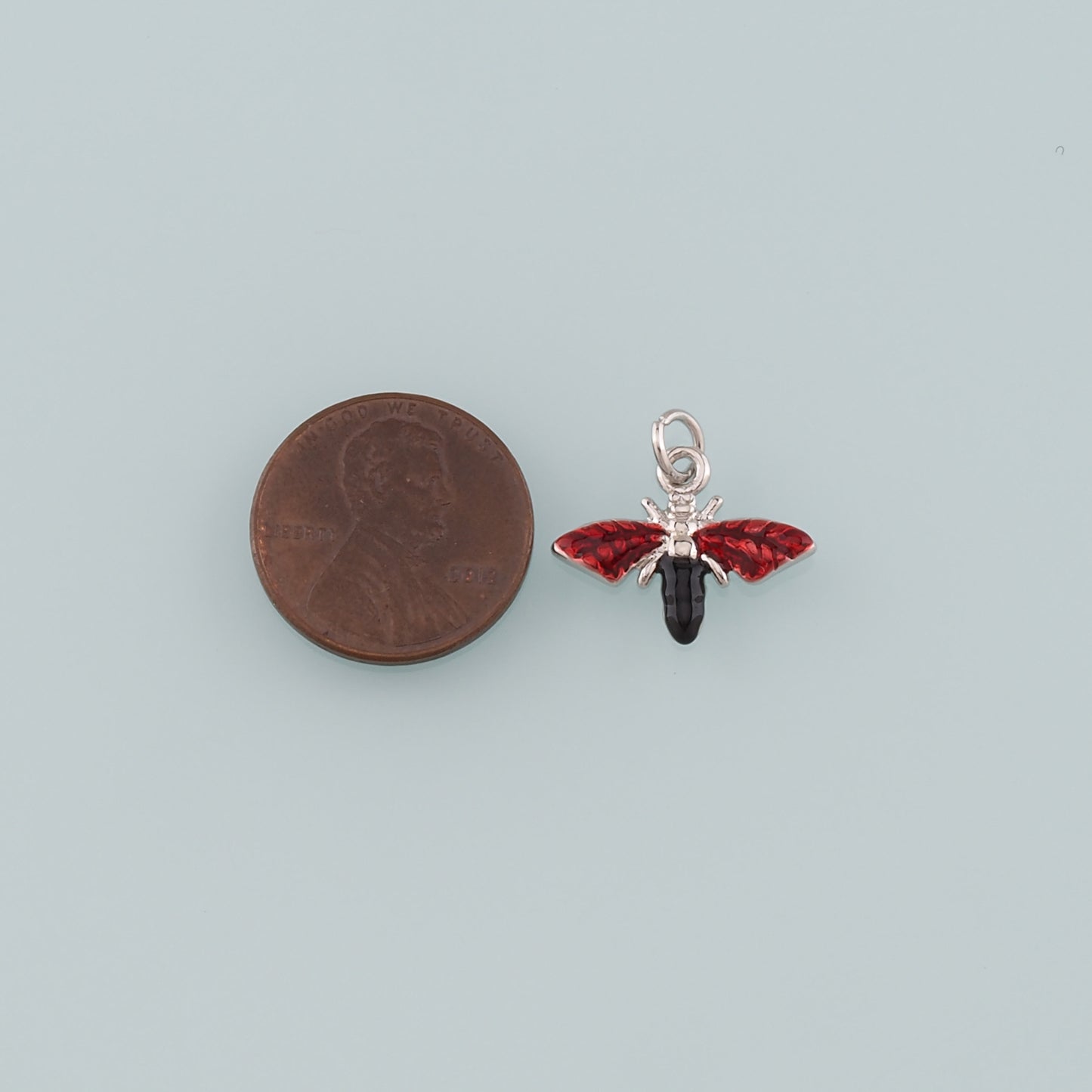 Gold Insect Charms,18K Gold Filled Bee Pendant,Enamel Bee Charm Bracelet Necklace for DIY Jewelry Making Supply