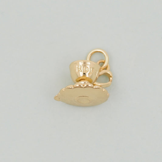 Gold cup Charms,18K Gold Filled cup Pendant,cup Charm Bracelet Necklace for DIY Jewelry Making Supply