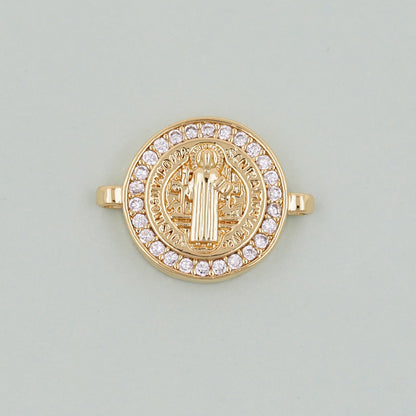 Gold Benedict Charms,18K Gold Filled Benedict Pendant,Benedict Charm Bracelet Necklace for DIY Jewelry Making Supply