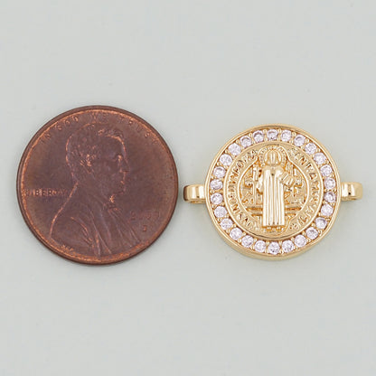 Gold Benedict Charms,18K Gold Filled Benedict Pendant,Benedict Charm Bracelet Necklace for DIY Jewelry Making Supply