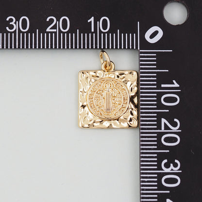 Gold Benedict Charms,18K Gold Filled Benedict Pendant,Benedict Charm Bracelet Necklace for DIY Jewelry Making Supply