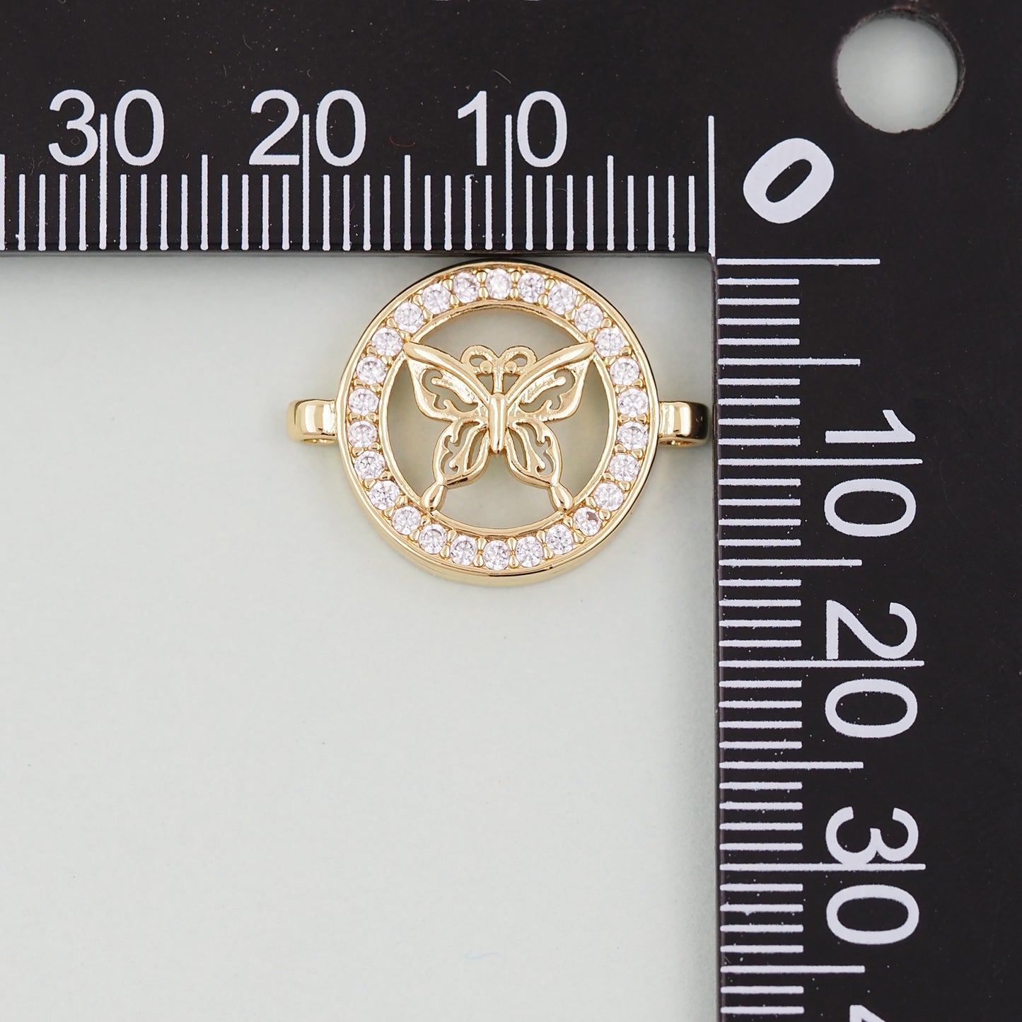 Gold Butterfly Connector Charms,18K Gold Filled Butterfly Pendant,insect Charm Bracelet Necklace for DIY Jewelry Making Supply