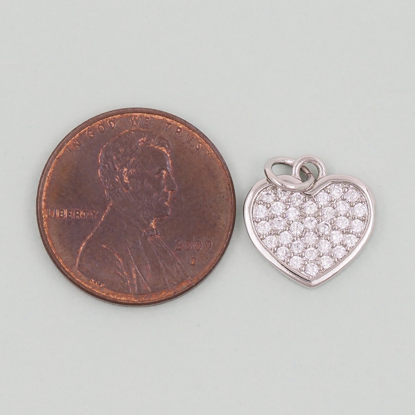 Gold Heart Charms,18K Gold Filled Heart Pendant,Heart Charm Bracelet Necklace for DIY Jewelry Making Supply