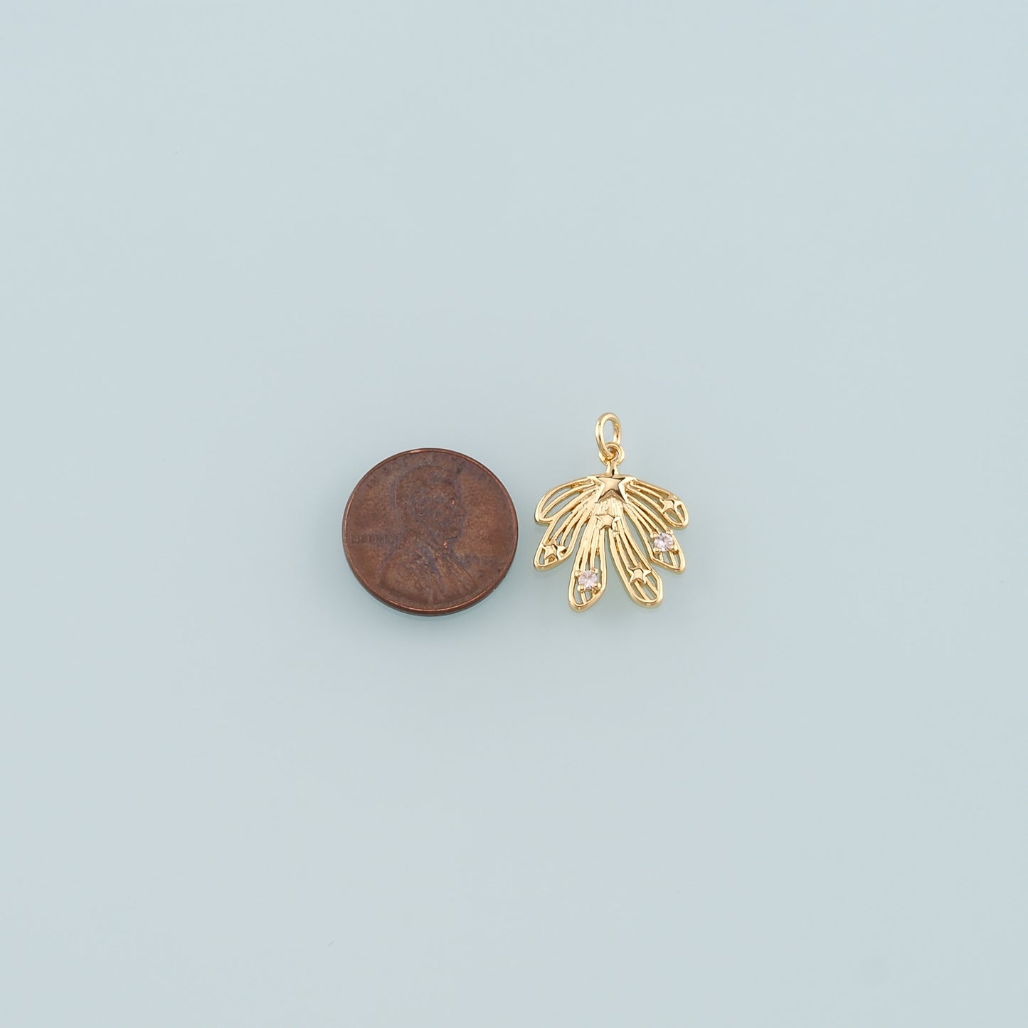 Gold Maple Leaf Charms,18K Gold Filled Maple Leaf Pendant,CZ Micro Pave Leaf Charm Bracelet Necklace for DIY Jewelry Making Supply