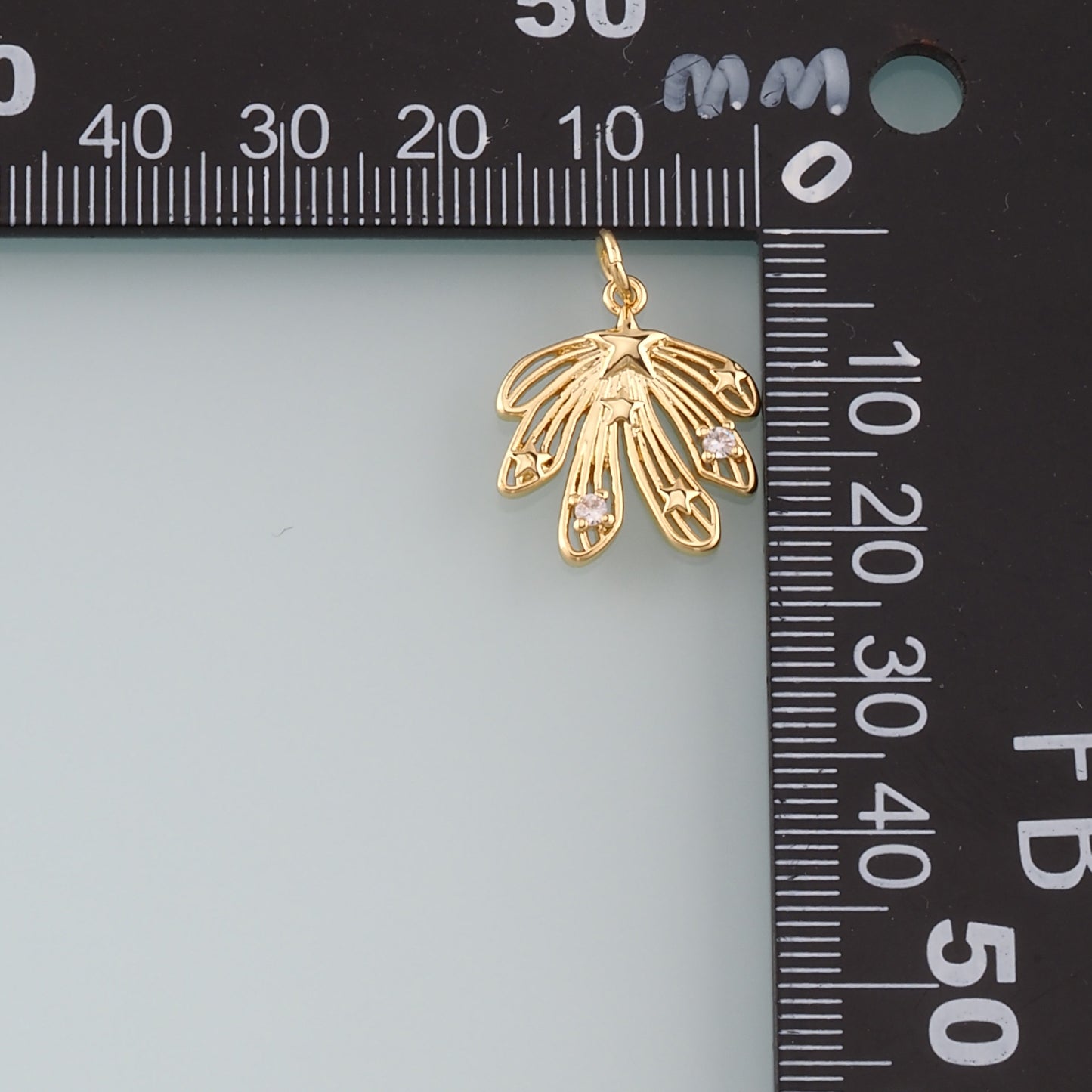 Gold Maple Leaf Charms,18K Gold Filled Maple Leaf Pendant,CZ Micro Pave Leaf Charm Bracelet Necklace for DIY Jewelry Making Supply