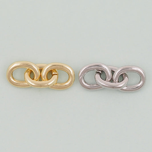 18K Gold filled three oval chain links foe DIY jewelry necklace bracelet earring components