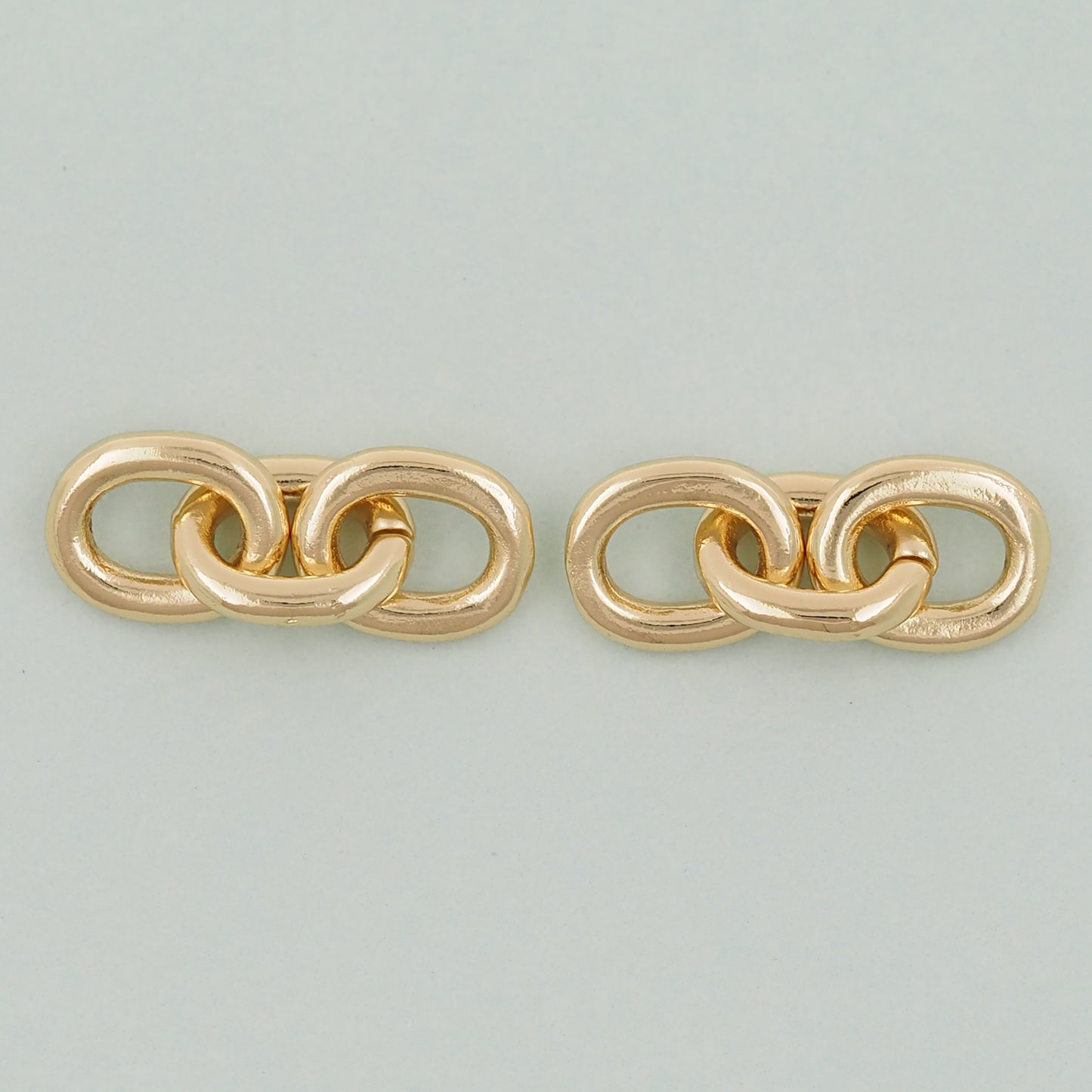 18K Gold filled three oval chain links foe DIY jewelry necklace bracelet earring components