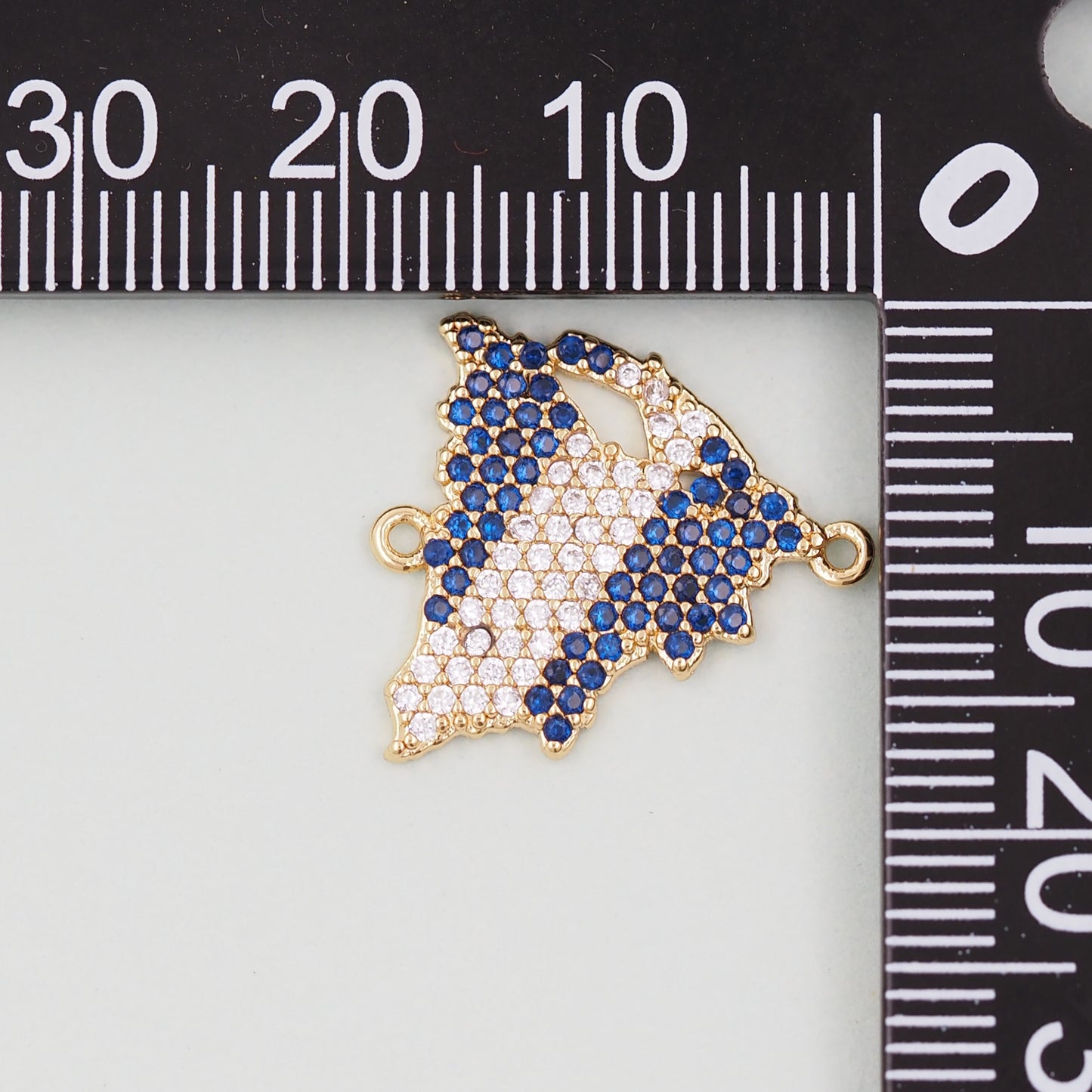 18K Gold Filled map Pendant,Map Charm Bracelet Necklace for DIY Jewelry Making Supply