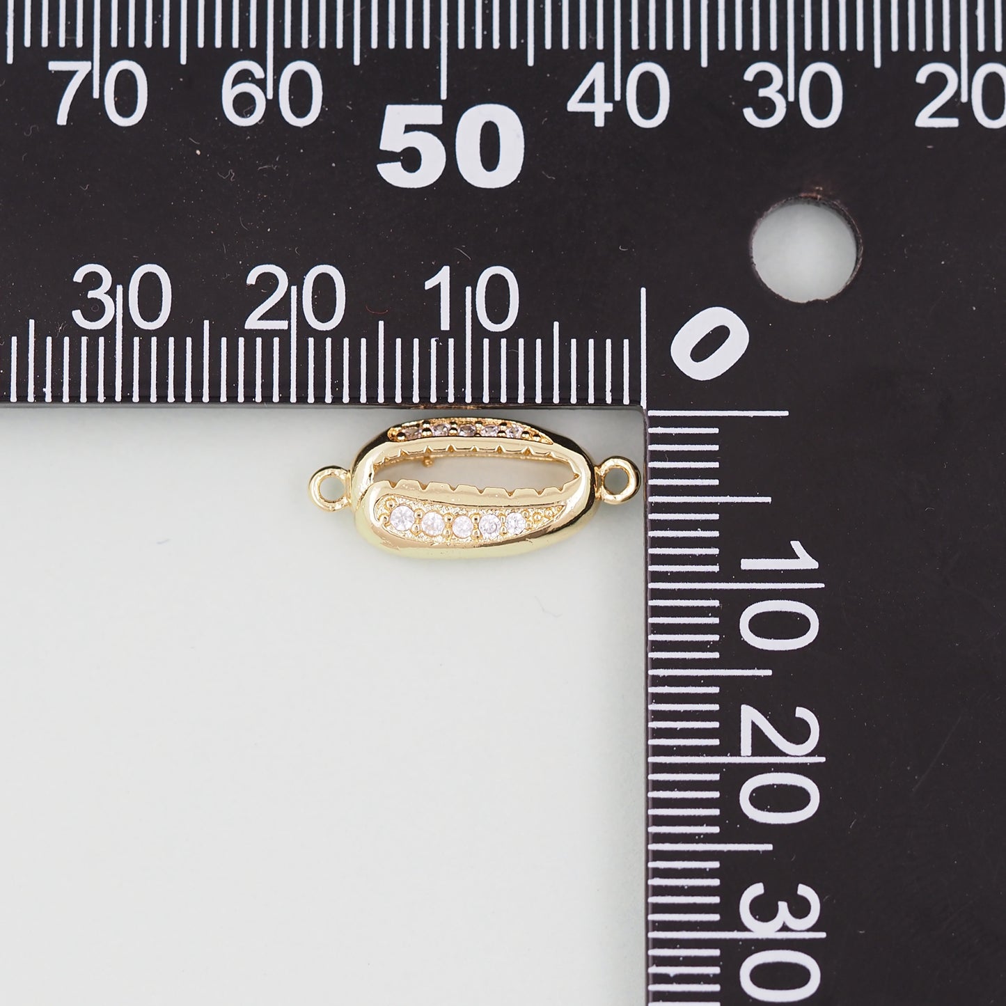 Gold Shell Connector Charms,18K Gold Filled Conch Shell Pendant,Conch Shell Charm Bracelet Necklace for DIY Jewelry Making Supply