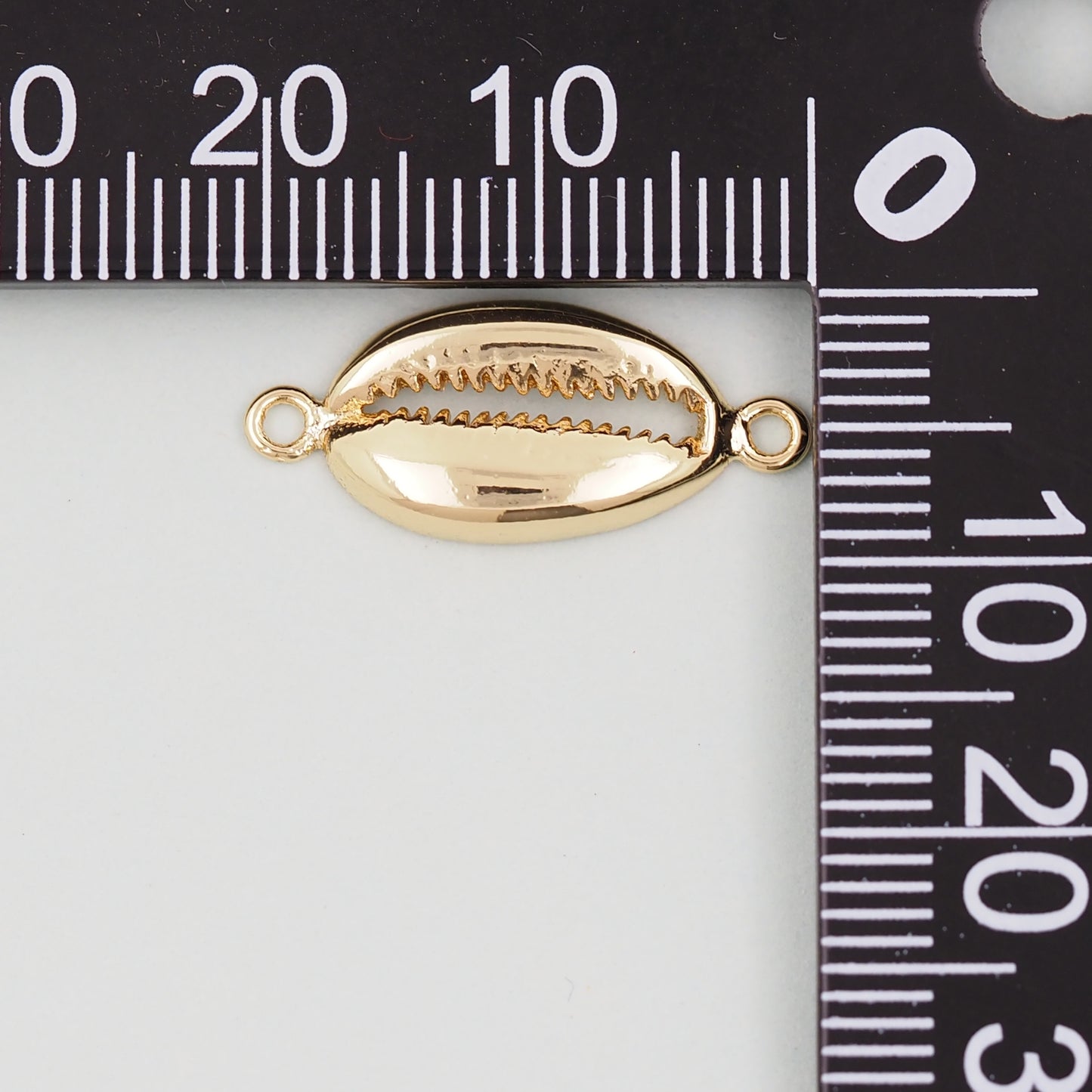 Gold Shell Connector Charms,18K Gold Filled Conch Shell Pendant,Conch Shell Charm Bracelet Necklace for DIY Jewelry Making Supply