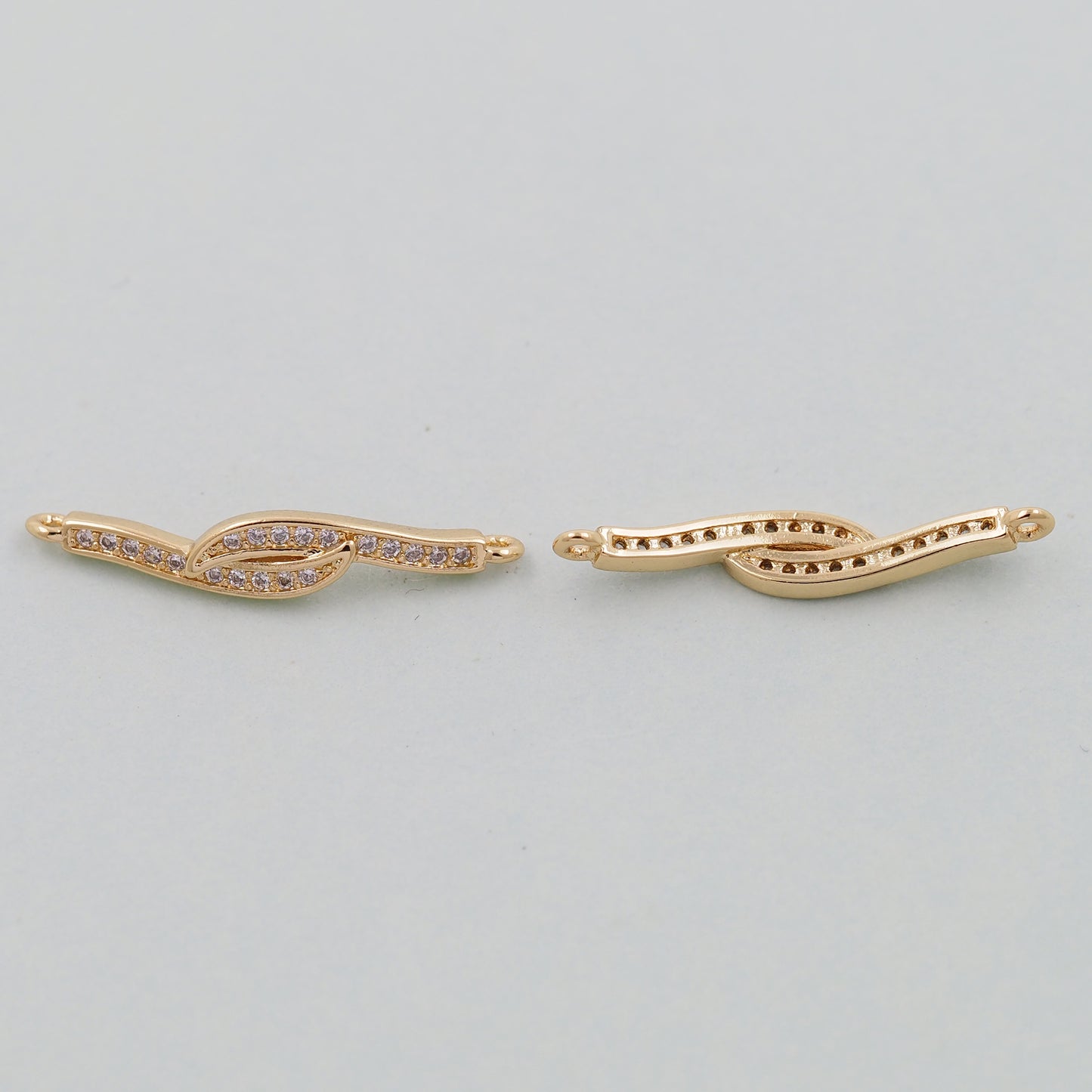 Gold Wave Charms,18K Gold Filled wave Pendant,wave Charm Bracelet Necklace for DIY Jewelry Making Supply