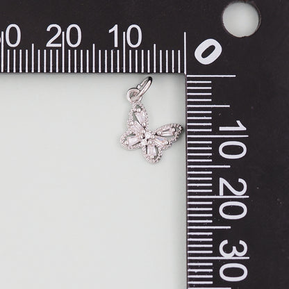 Gold Butterfly Charms,18K Gold Filled Butterfly Pendant,insect Charm Bracelet Necklace for DIY Jewelry Making Supply