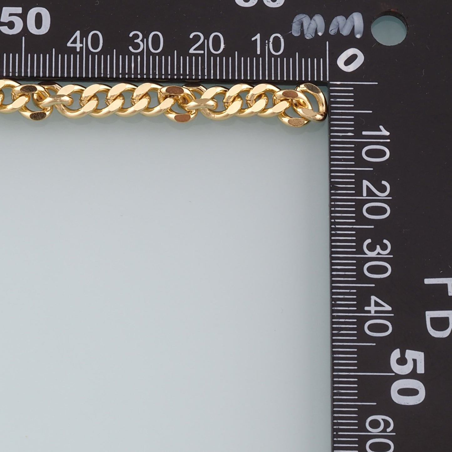 Gold Cuban Chain,18K Gold Filled Cuban Chain for Necklace Bracelet DIY Jewelry Making Supply
