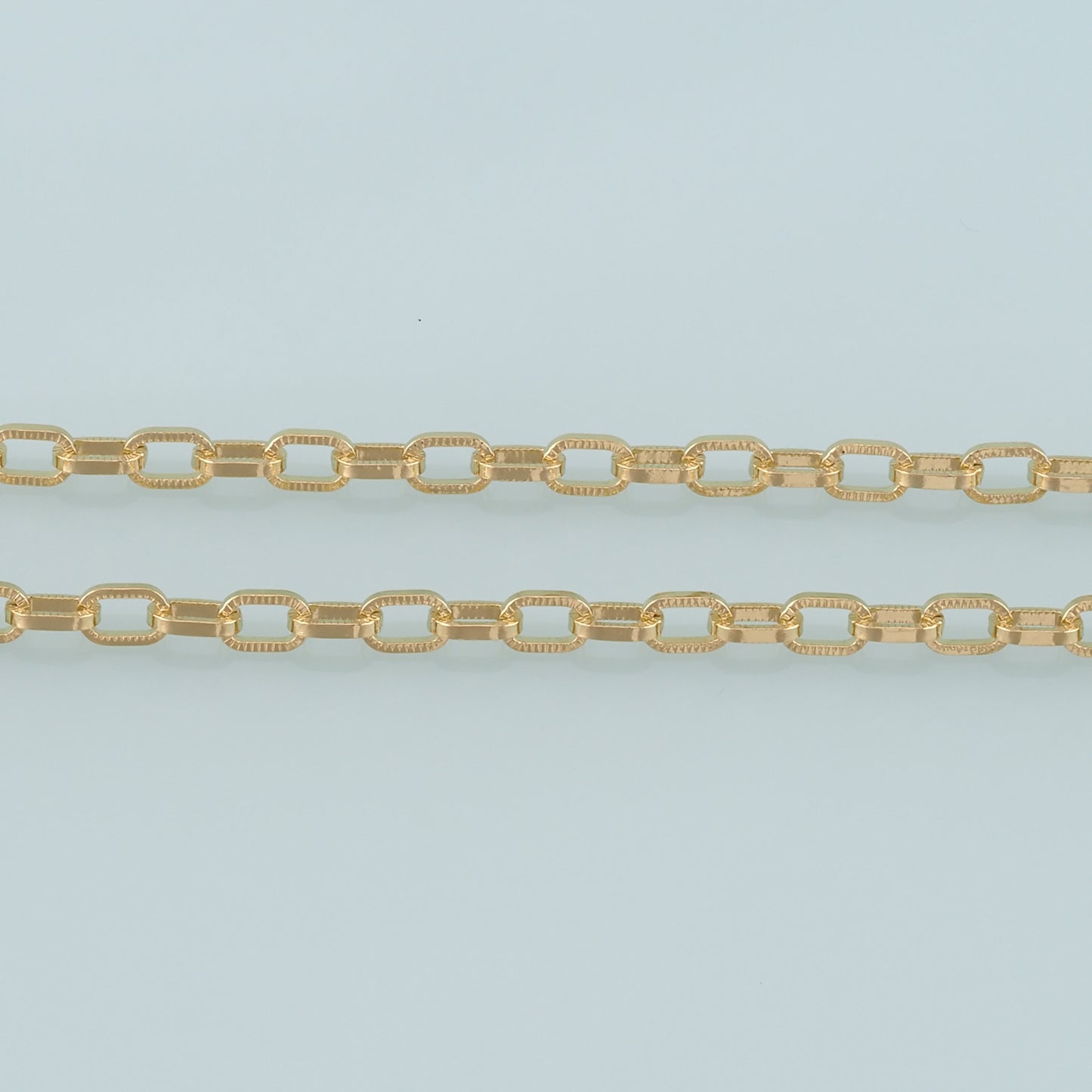 Gold Paper Clip Chain,18K Gold Filled Oval Chain for Necklace Bracelet DIY Jewelry Making Supply