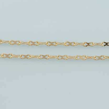 Gold Geometry Chain,18K Gold Filled Geometry Chain for Necklace Bracelet DIY Jewelry Making Supply
