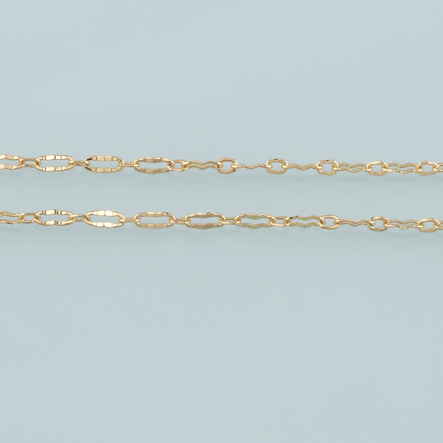 Gold Paper Clip Chain,18K Gold Filled Oval Chain for Necklace Bracelet DIY Jewelry Making Supply