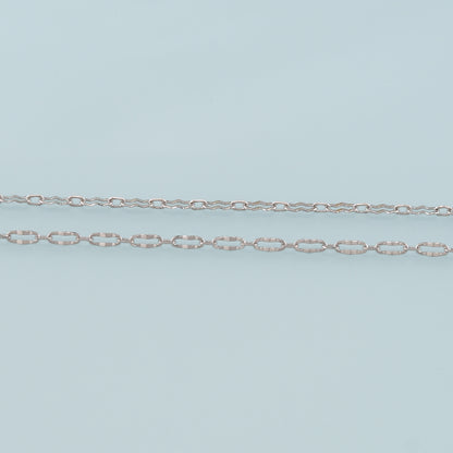 Gold Paper Clip Chain,18K Gold Filled Oval Chain for Necklace Bracelet DIY Jewelry Making Supply