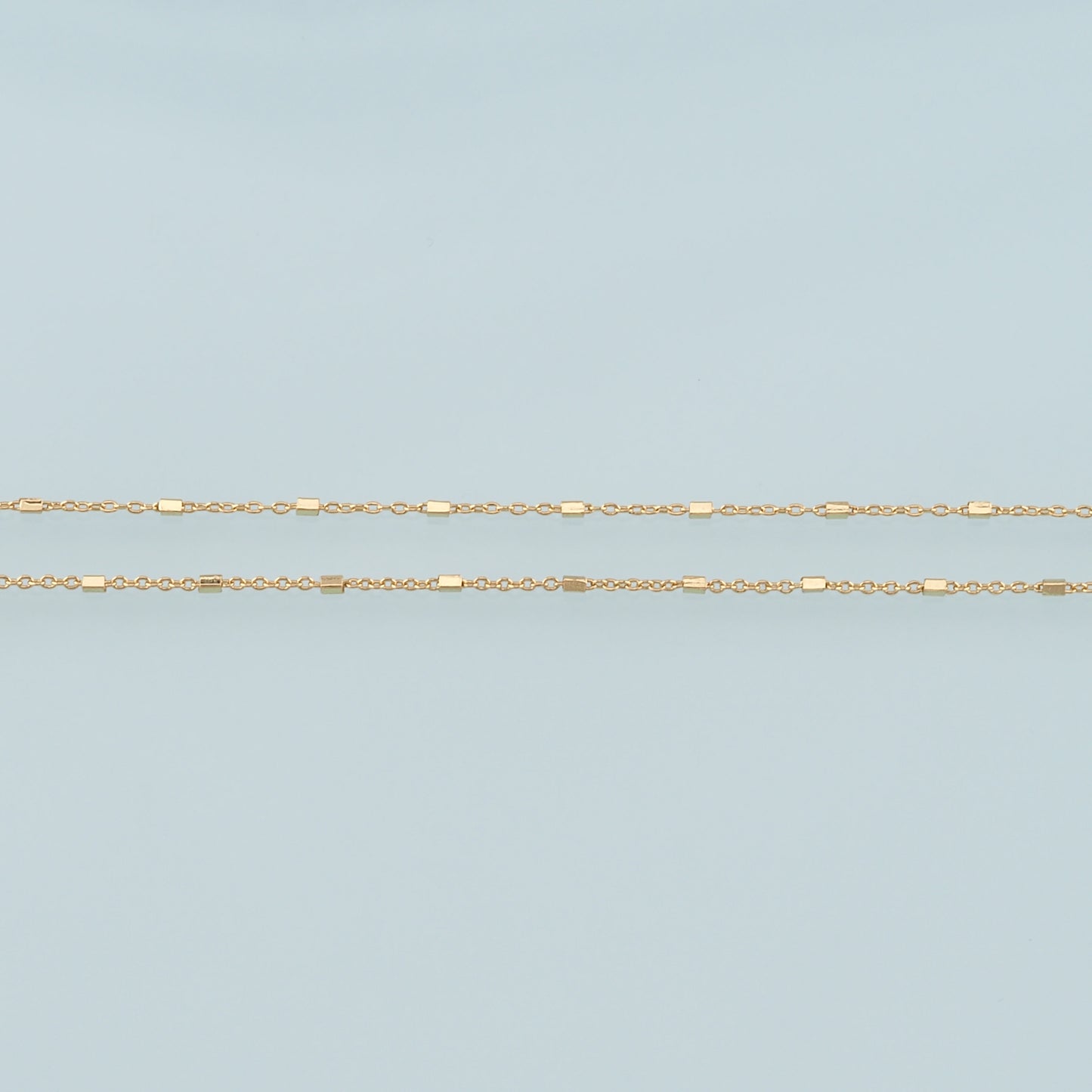 Gold Tube Chain,18K Gold Filled Tube Chain for Necklace Bracelet DIY Jewelry Making Supply