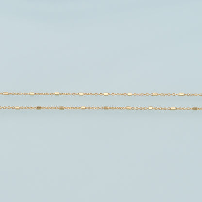 Gold Tube Chain,18K Gold Filled Tube Chain for Necklace Bracelet DIY Jewelry Making Supply