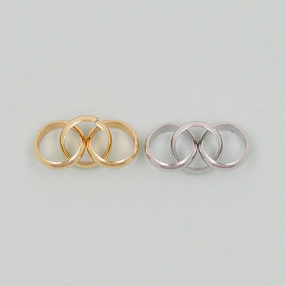 18K Gold filled three oval chain links foe DIY jewelry necklace bracelet earring components