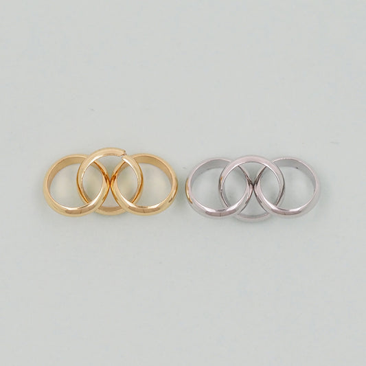18K Gold filled three oval chain links foe DIY jewelry necklace bracelet earring components
