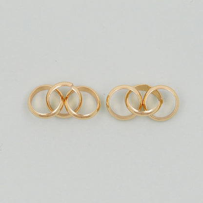 18K Gold filled three oval chain links foe DIY jewelry necklace bracelet earring components