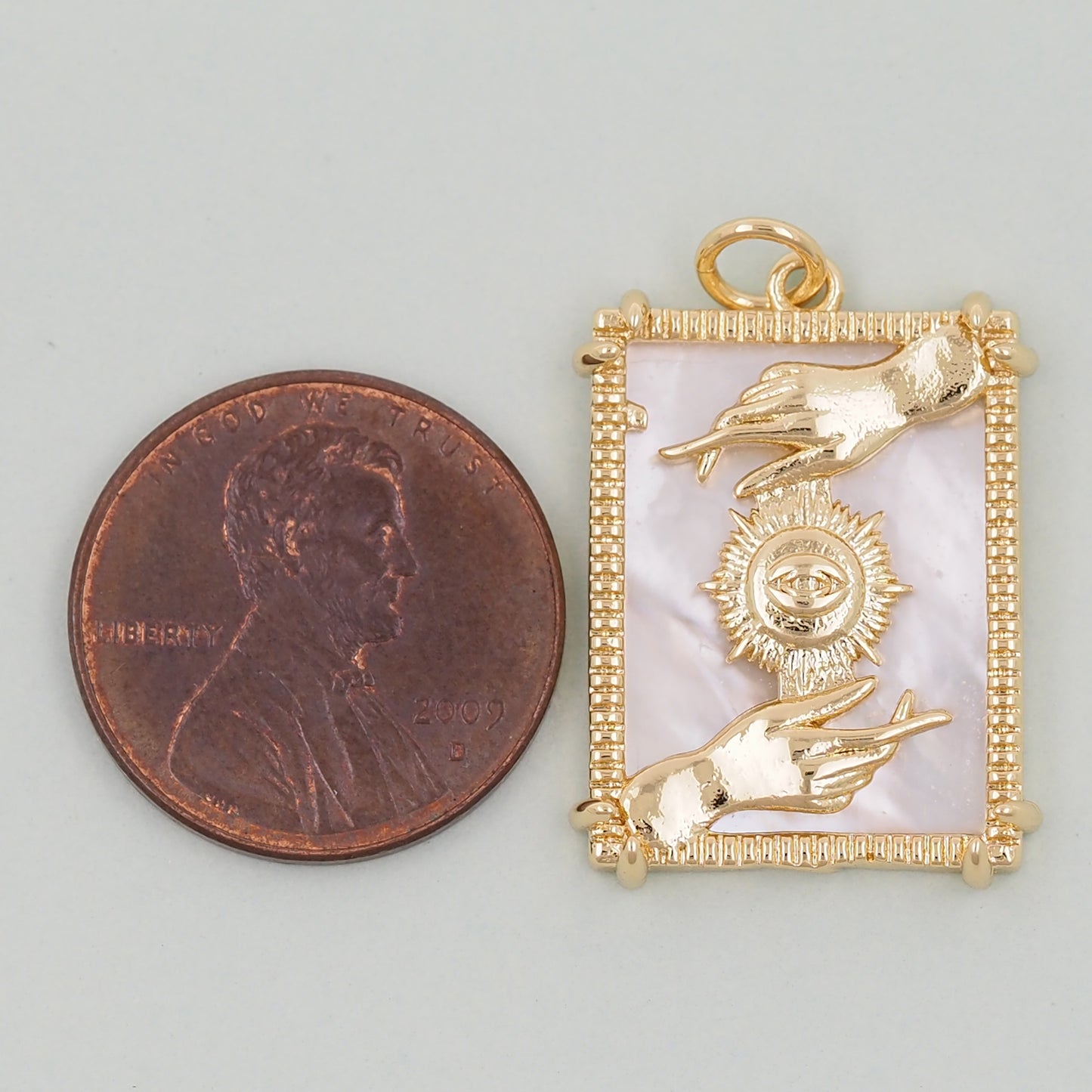 Gold Tarot Charms,18K Gold Fille Tarot Pendant,Tarot Charm Bracelet Necklace for DIY Jewelry Making Supply