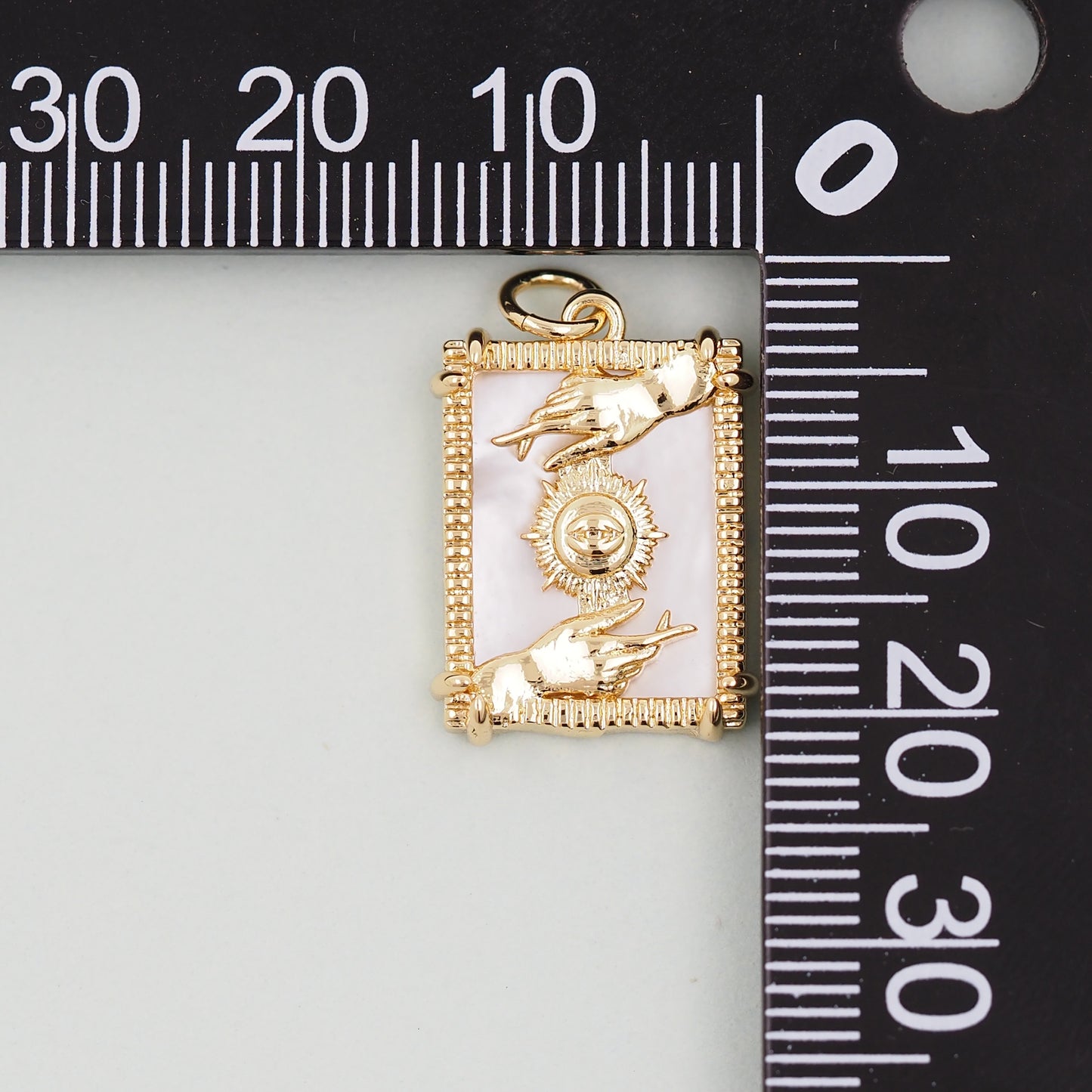 Gold Tarot Charms,18K Gold Fille Tarot Pendant,Tarot Charm Bracelet Necklace for DIY Jewelry Making Supply