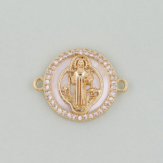 Gold virgin mary Charms,18K Gold Filled virgin mary Pendant,religious Charm Bracelet Necklace for DIY Jewelry Making Supply