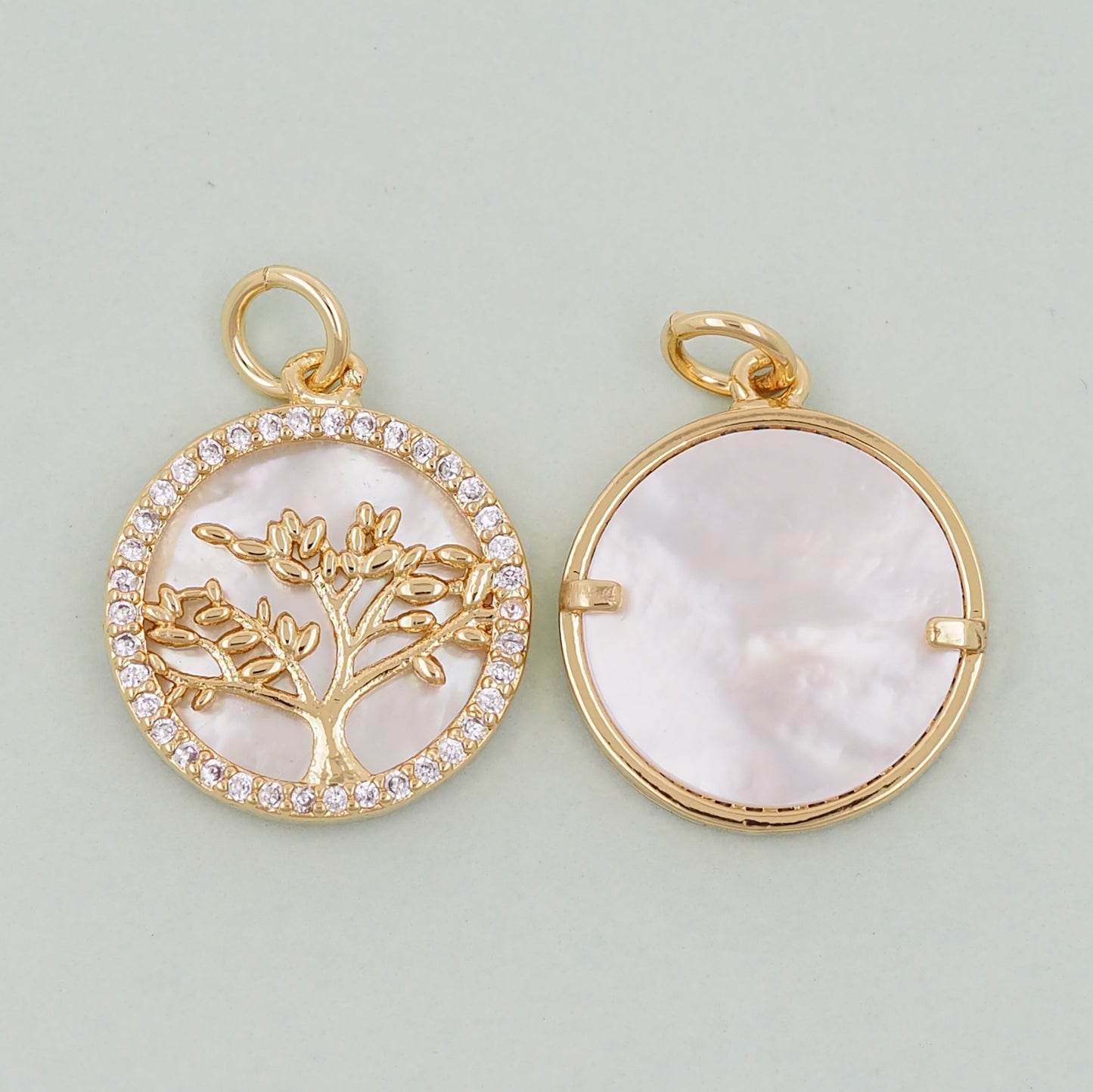 Gold tree of Life Charms,18K Gold Filled tree of Life Pendant,Silver tree of Life Charm Bracelet Necklace for DIY Jewelry Making Supply