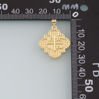Gold Cross Charms,18K Gold Filled Cross Pendant,Religion Charm Bracelet Necklace for DIY Jewelry Making Supply