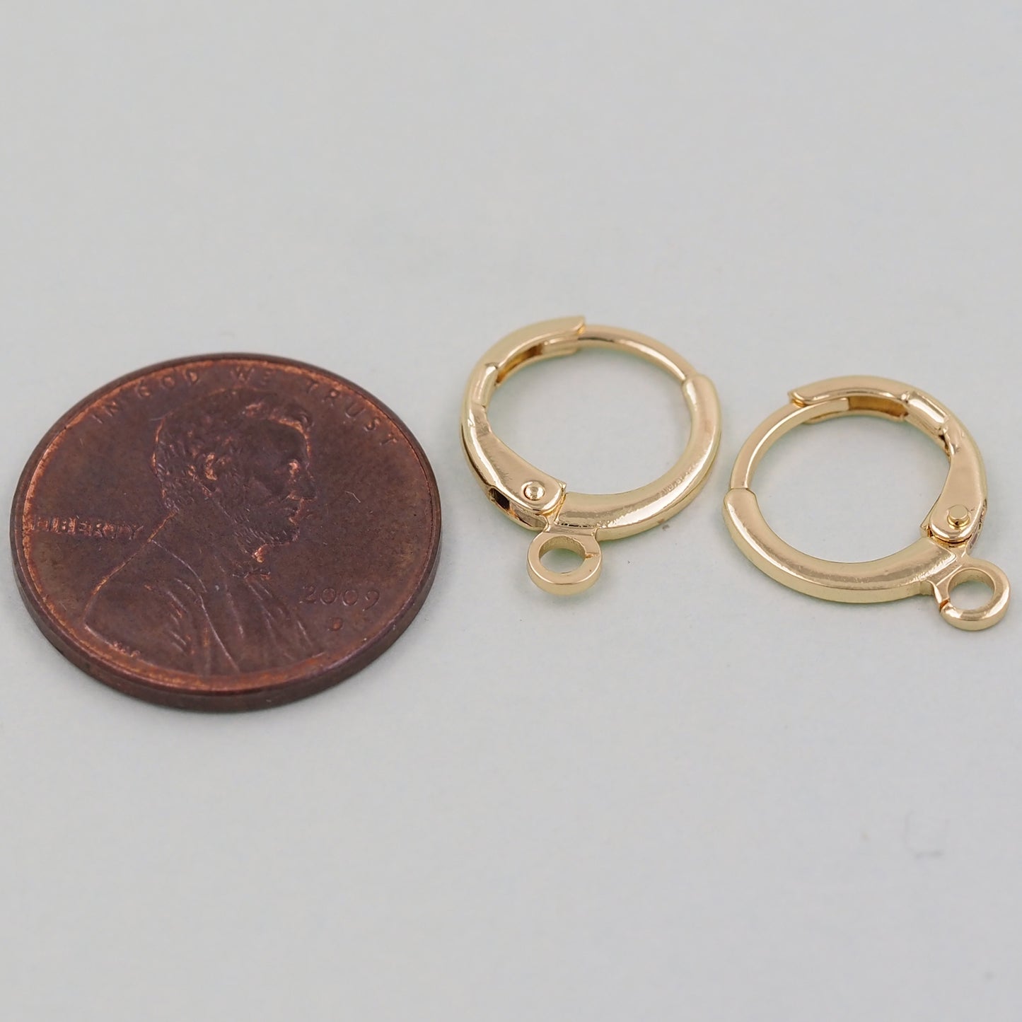 1pair 18K Gold Filled Hoops earring components,Gold Earrings,Dainty Hoops Huggie,Gold Huggies Hoop Earrings