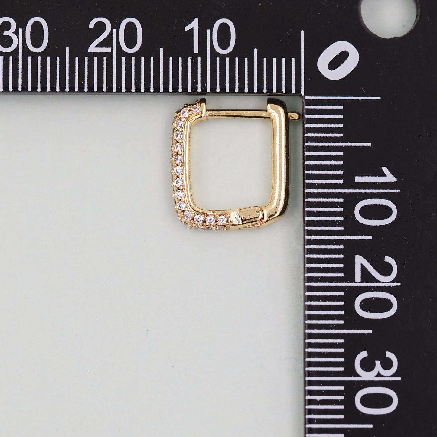 1pair 18K Gold Filled square Hoops Earrings,Gold Rectangle Earrings,Dainty Hoops Huggie,Gold Huggies Hoop Earrings