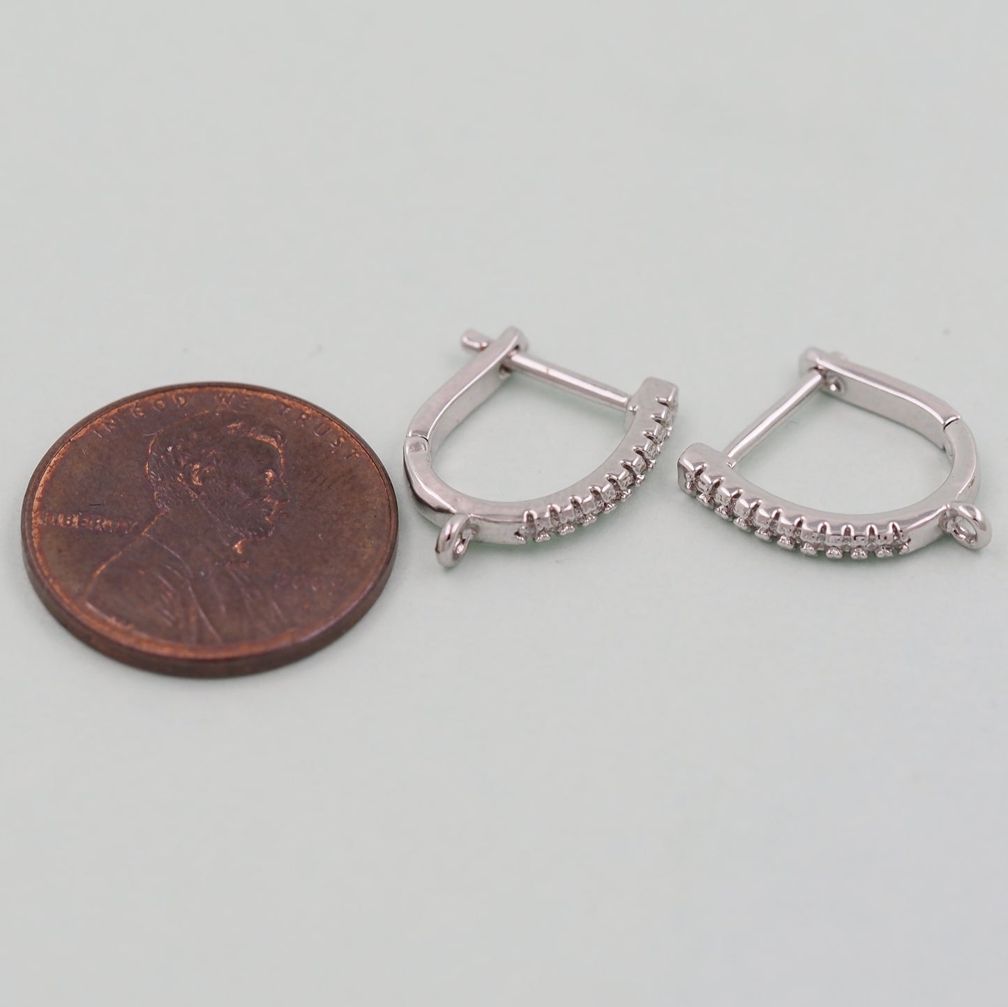 1pair 18K Gold Filled Hoops earring components,Gold U Earrings,Dainty Hoops Huggie,Gold Huggies Hoop Earrings
