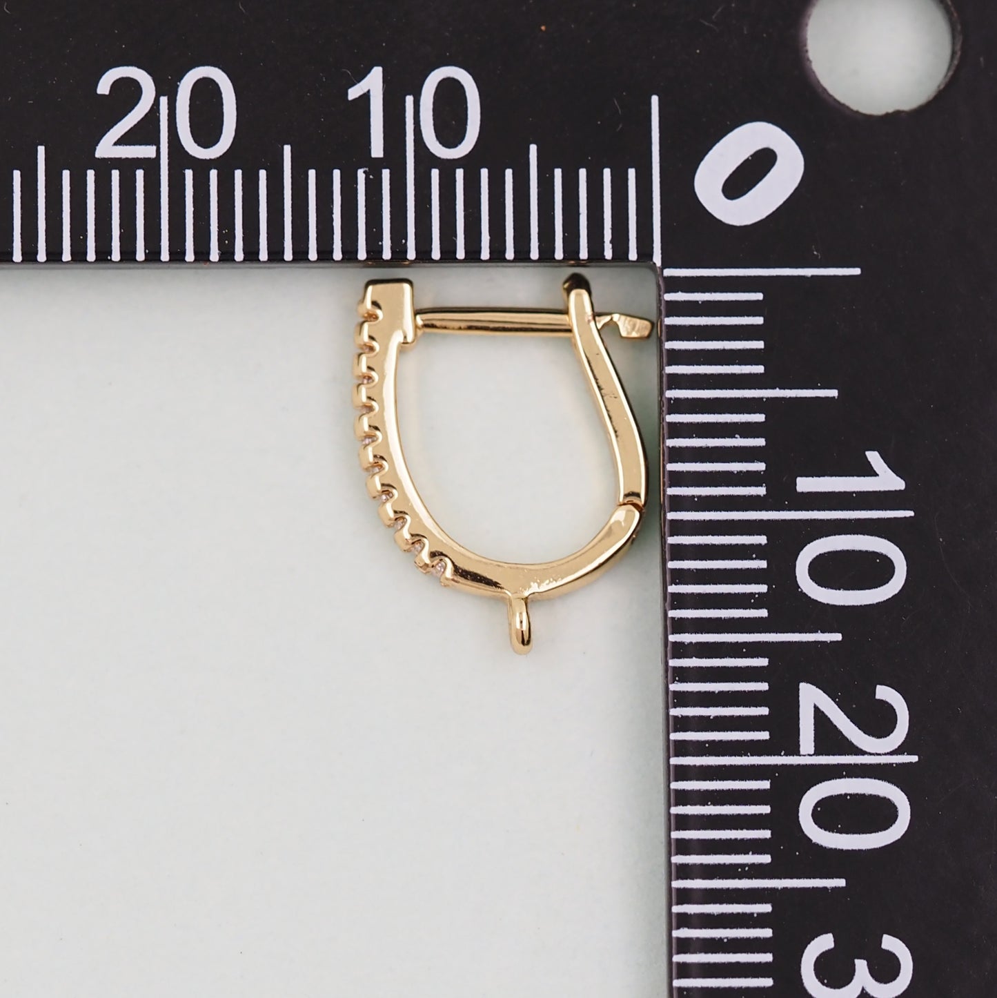 1pair 18K Gold Filled Hoops earring components,Gold U Earrings,Dainty Hoops Huggie,Gold Huggies Hoop Earrings