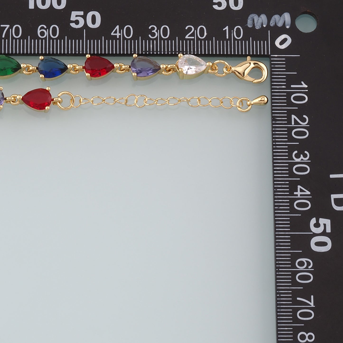 Gold Adjustable Chain,18K Gold Filled Teardrop Bracelet,Semi Finished Bracelets,Bracelets for Jewelry Making
