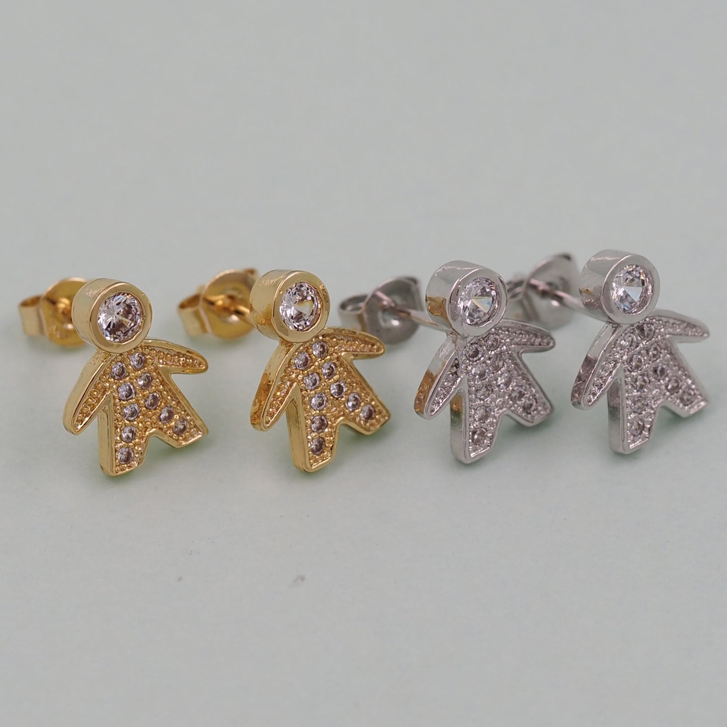 1pair 18K Gold Filled Boy Earrings,Gold Earrings,Dainty Earrings