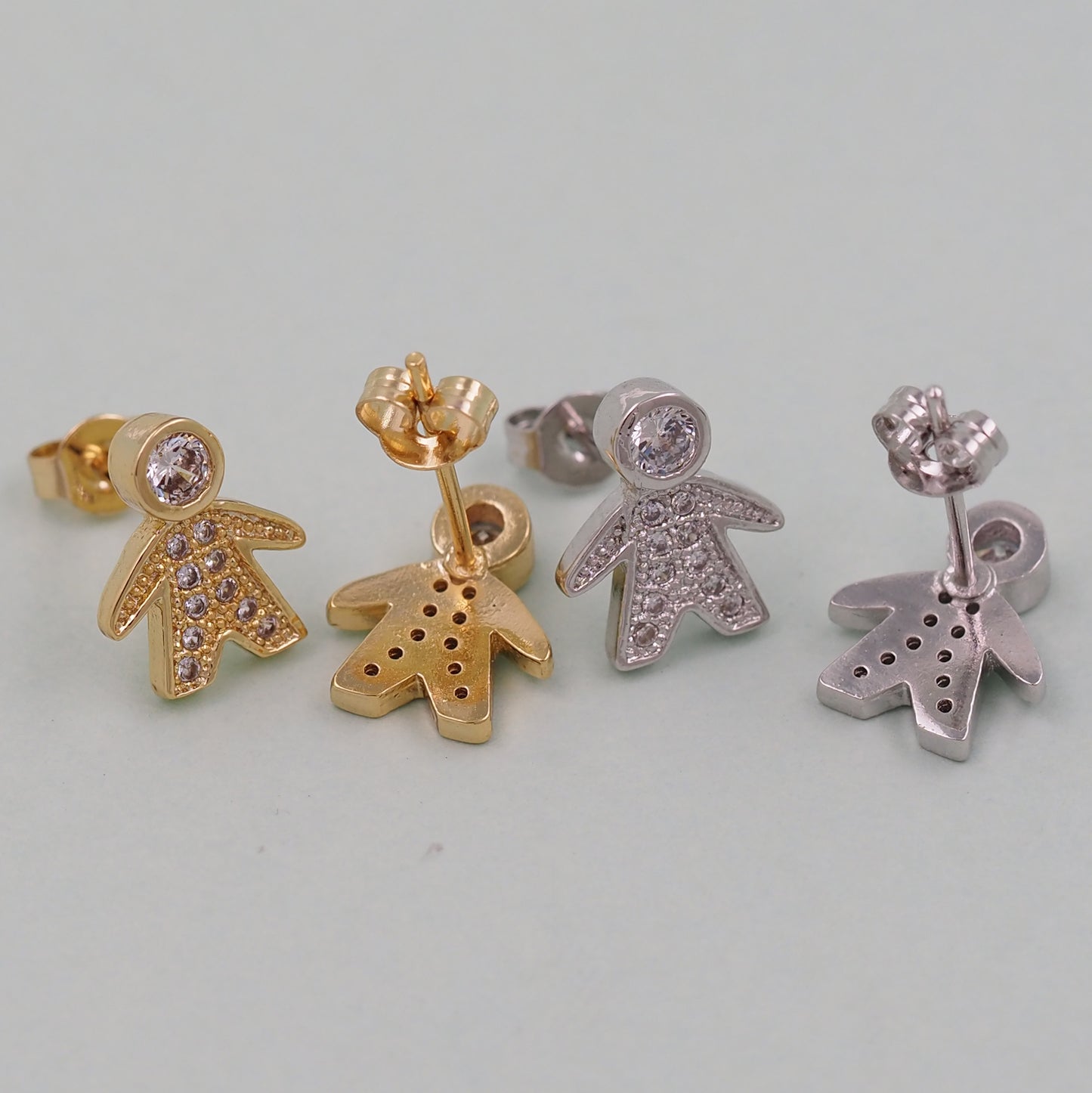 1pair 18K Gold Filled Boy Earrings,Gold Earrings,Dainty Earrings