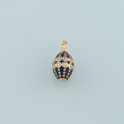 Gold Oval Charm,18K Gold Filled Oval Pendant,Enamel Oval Charm Bracelet Necklace for DIY Jewelry Making Supply